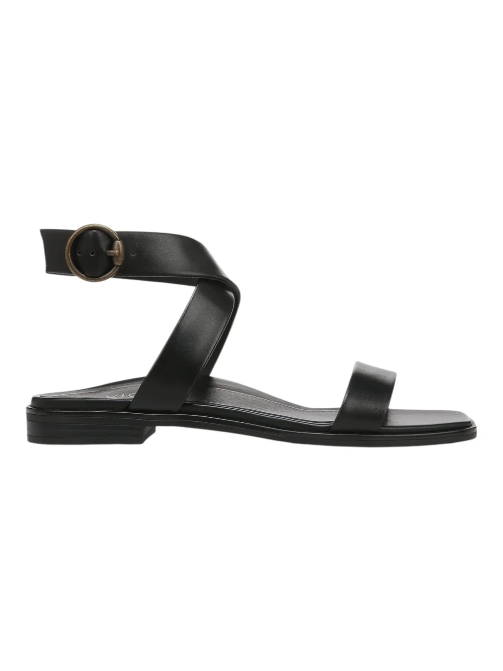 Vionic Strappy Sandals Black Comfort Ankle Strap Supportive Flat Size W8 NEW - Picture 6 of 6